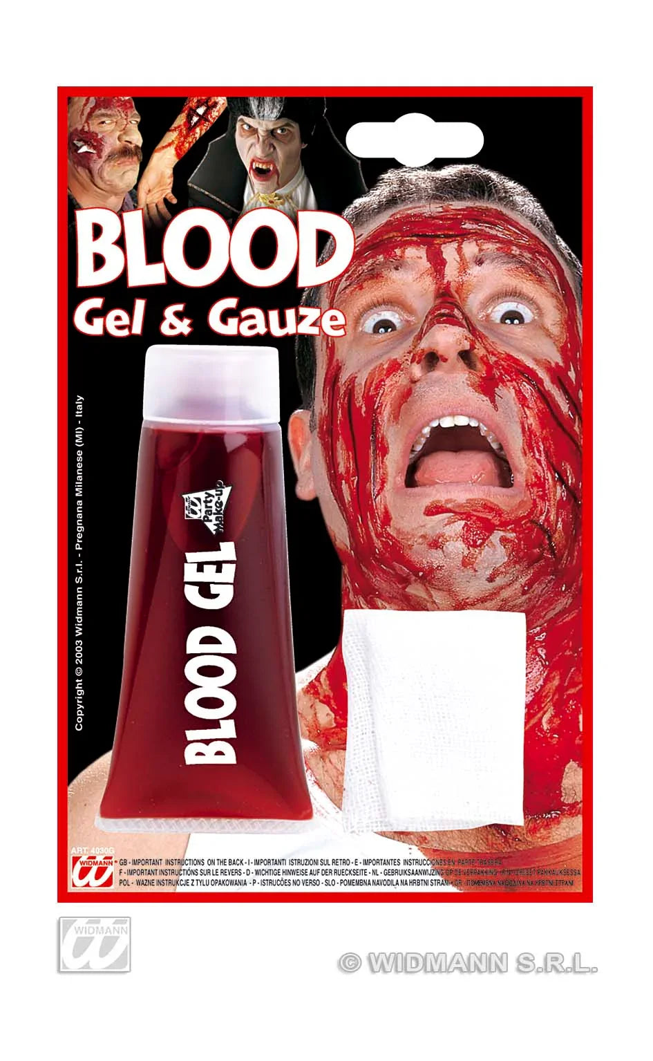 Sangre Blood Gel Maquillaje Halloween Widmann