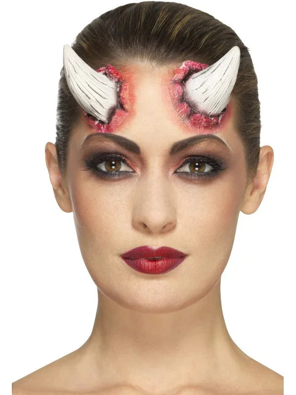 Prótesis de Cuernos de Diablo de Látex Demonios Smiffys