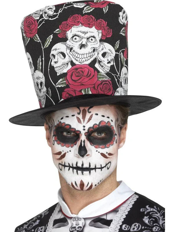 Sombrero de Copa Día de los Muertos Catrina Smiffys