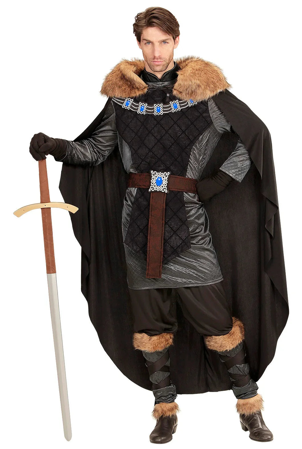 Disfraz de Príncipe Medieval Oscuro para Hombre Medieval Widmann