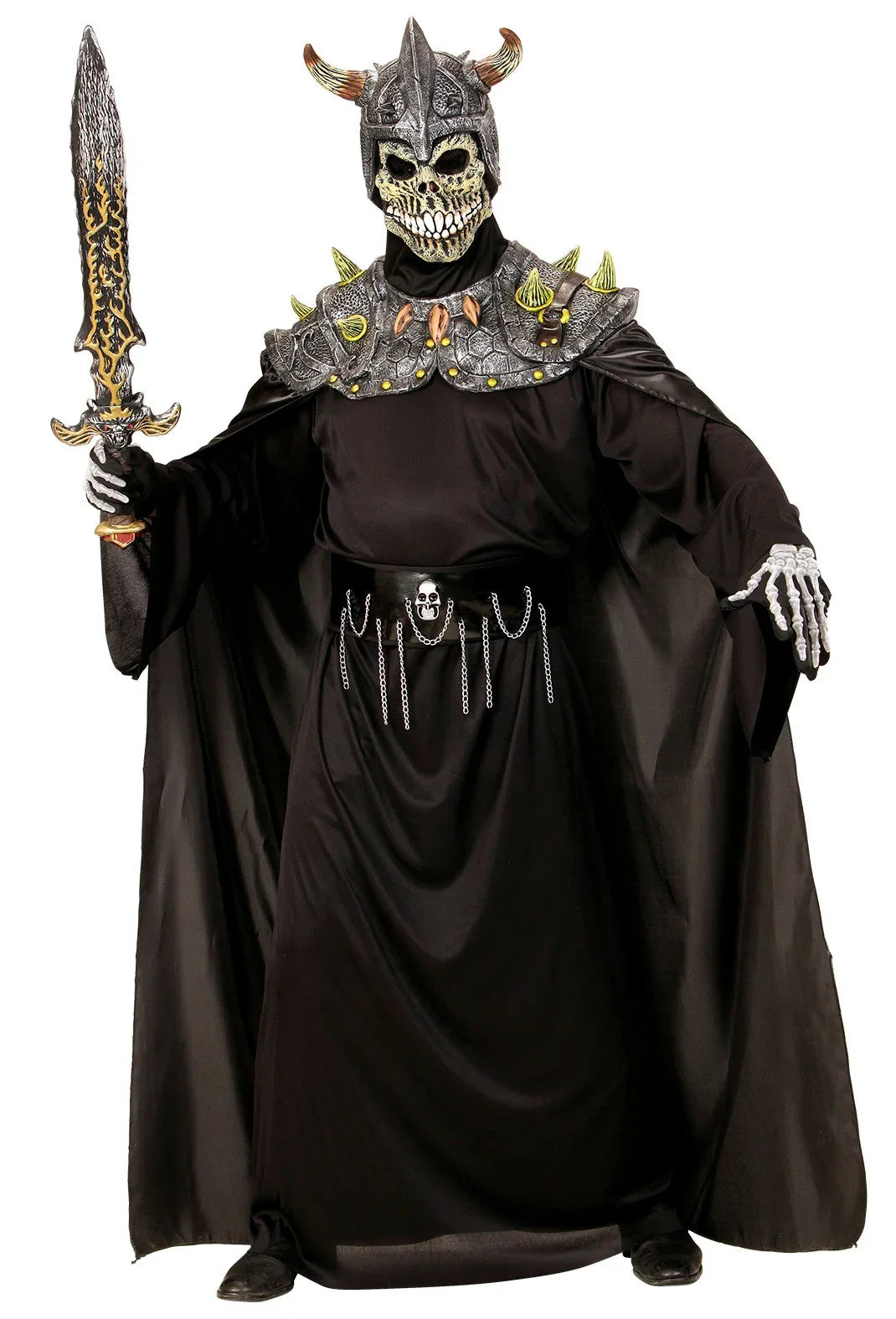 Disfraz de Esqueleto Vikingo con Máscara Esqueletos Widmann