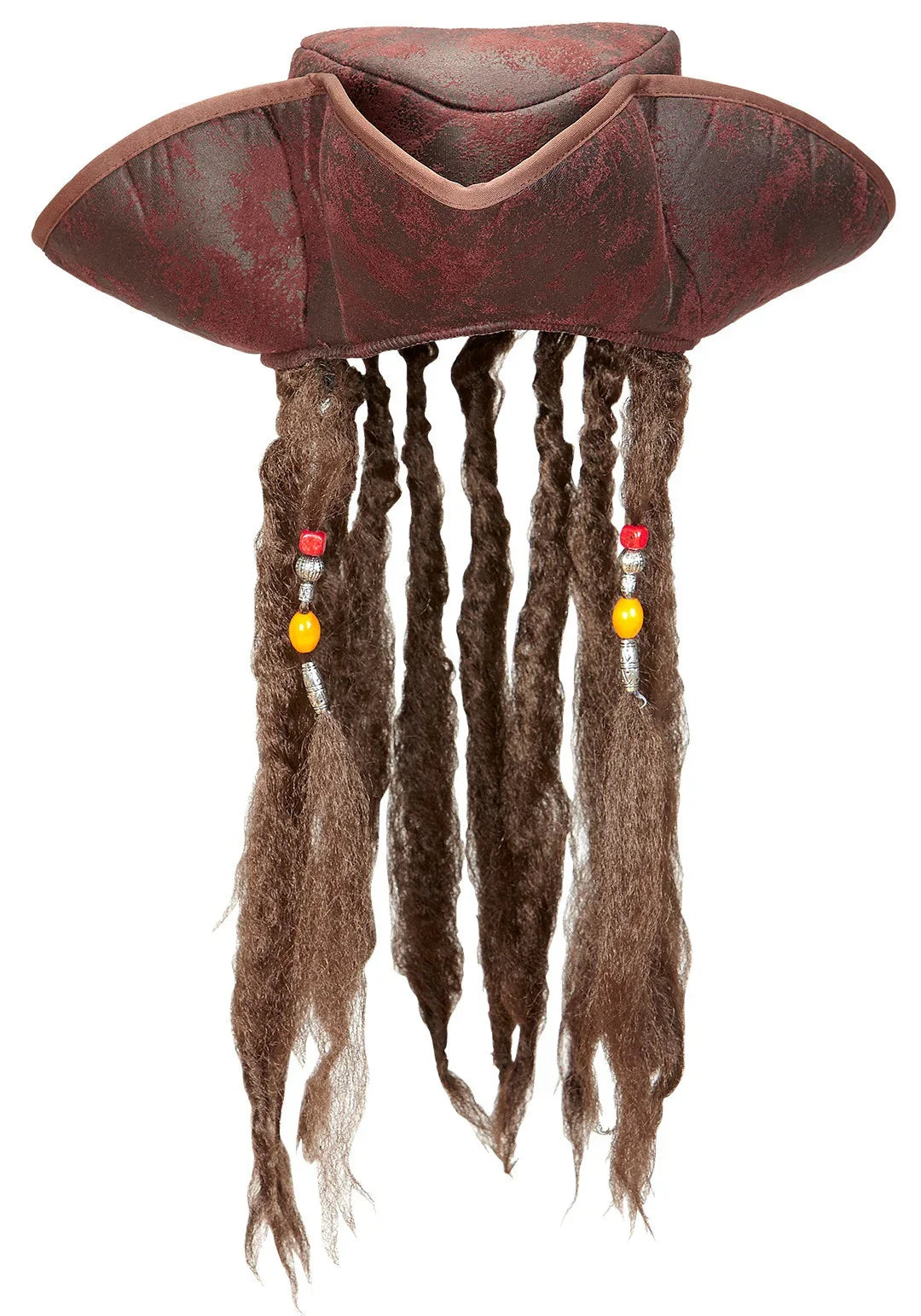 Sombrero Pirata Envejecido con Rastas Complementos Piratas Widmann