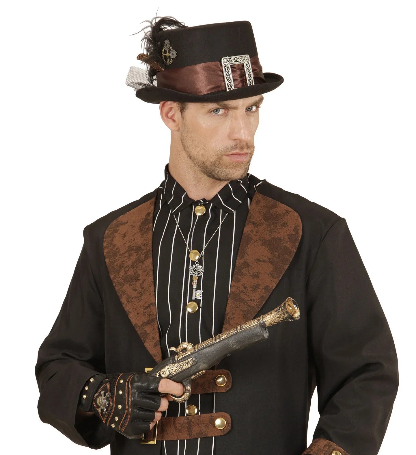 Chistera de Steampunk con Plumas Steampunk Widmann