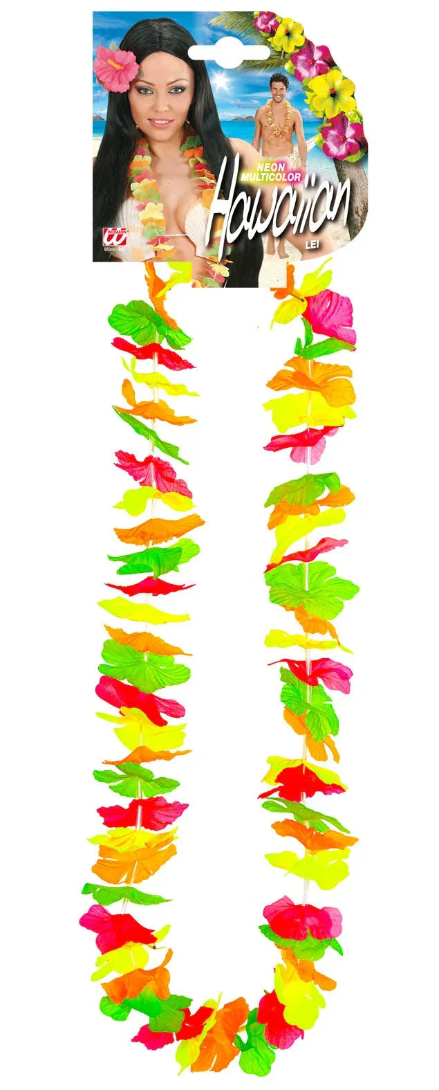 Collar Hawaiano de Flores Fluorescentes Complementos Hawaianos Widmann
