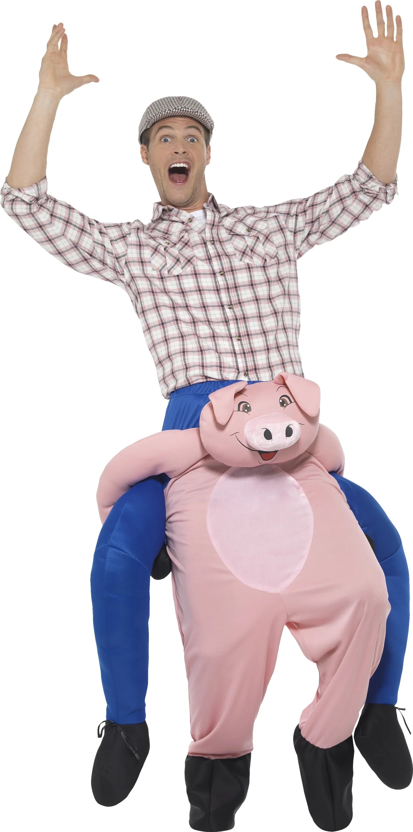 Disfraz de Cerdo con Granjero a Hombros Disfraces a Hombros Smiffys