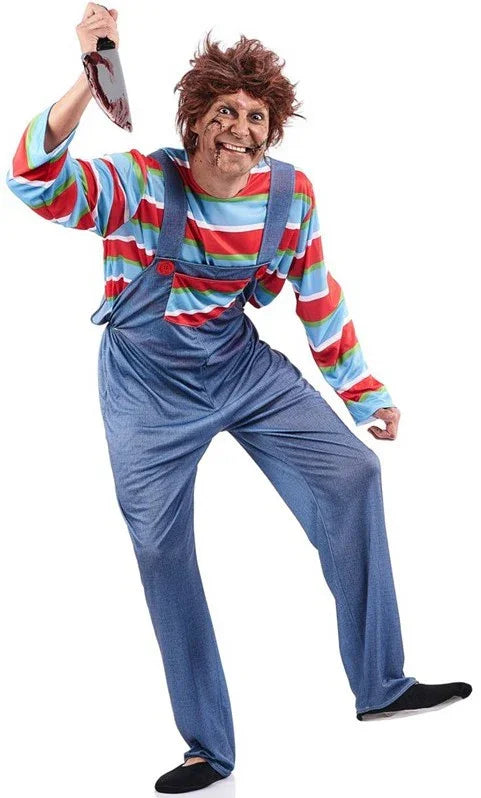 Disfraz de Chucky El Muñeco Diabólico para Adulto Cine y TV El Rey del Carnaval