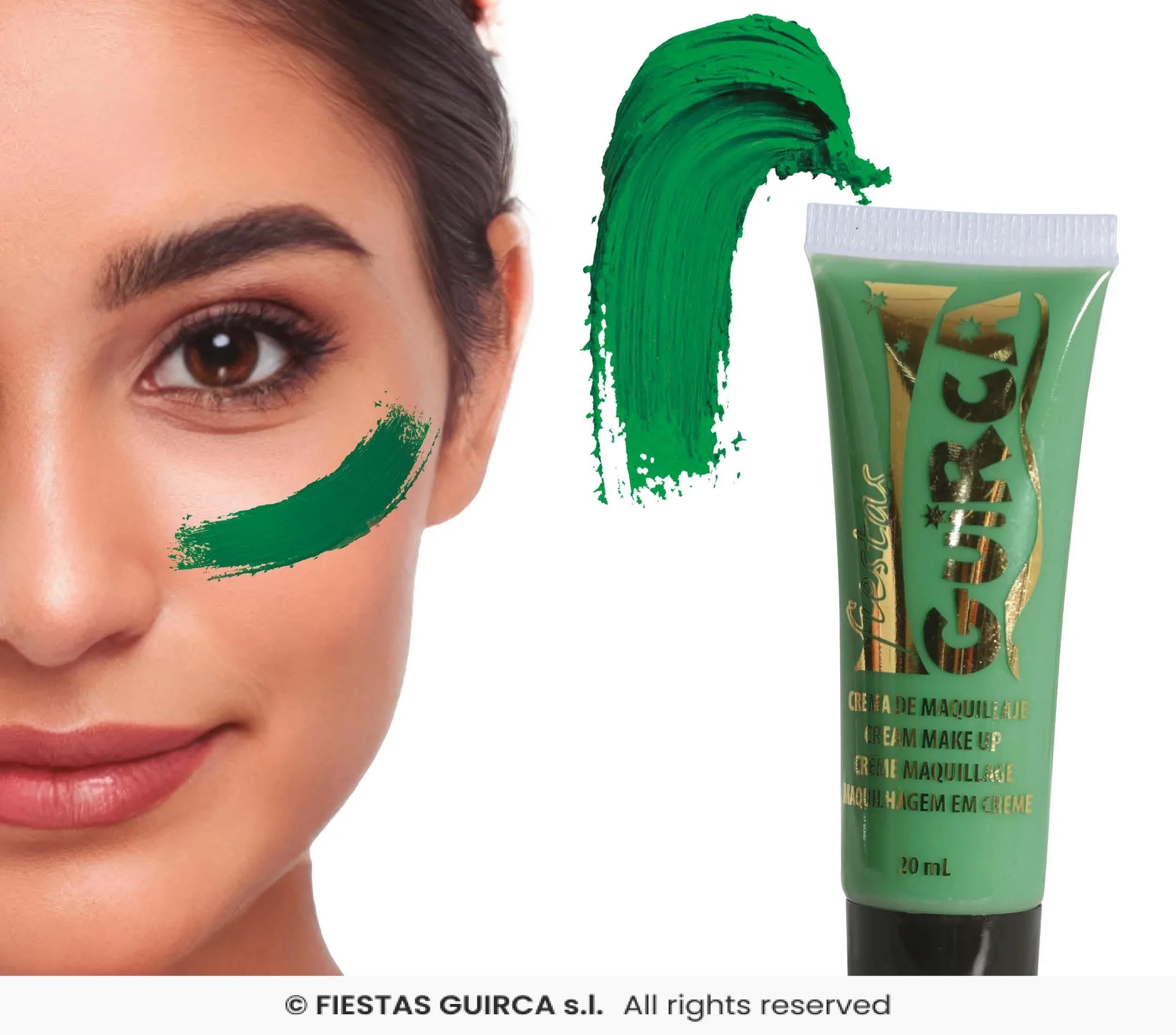 Tubo de Maquillaje en Crema en Colores Maquillaje en Crema Guirca Verde Oscuro