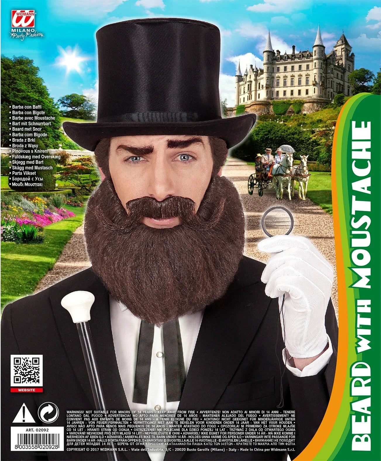 Barba y Bigote Castaños con Volumen Barbas y Bigotes Widmann