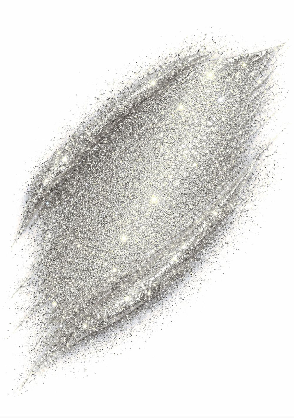 Bâton de maquillage pailleté couleur argent