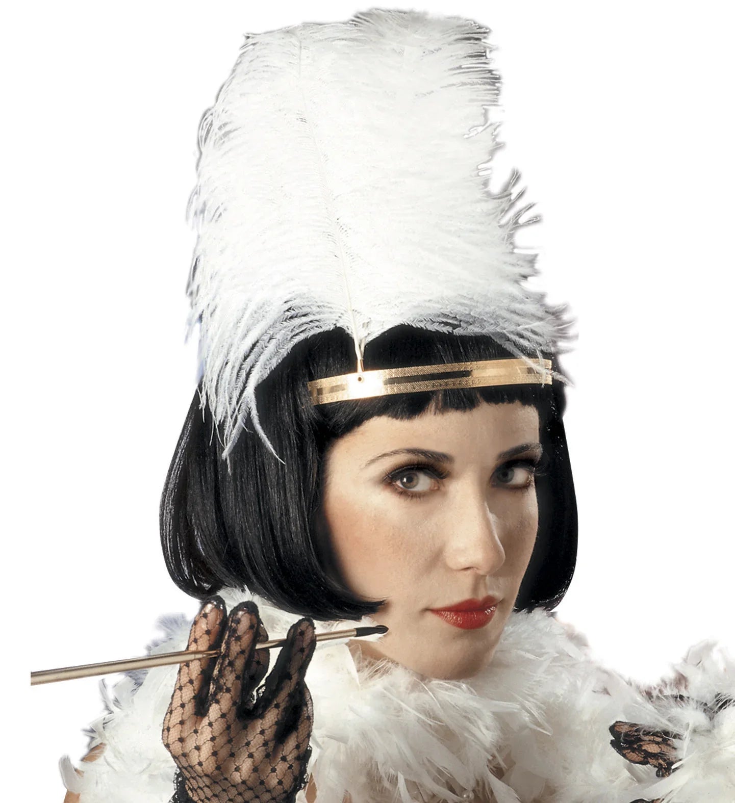 Peluca Charlestón Morena de Media Melena COMPLEMENTOS Widmann