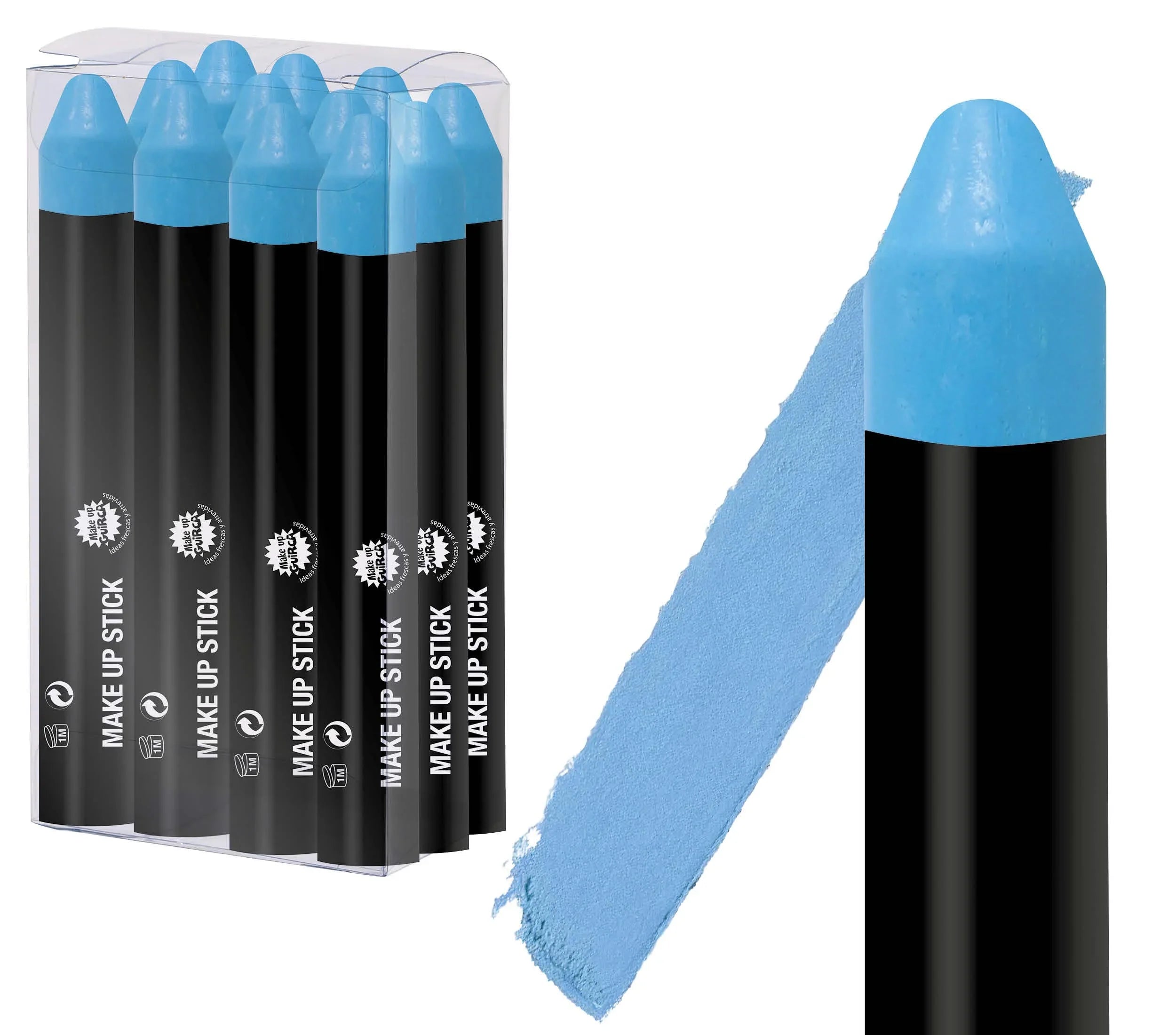 Pintura en Barra para Maquillaje en Colores Maquillajes y Pinturas Guirca Azul Claro
