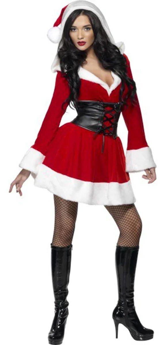 Disfraz de Mamá Noel con Corpiño para Mujer Papa Noel y Mama Noel Smiffys