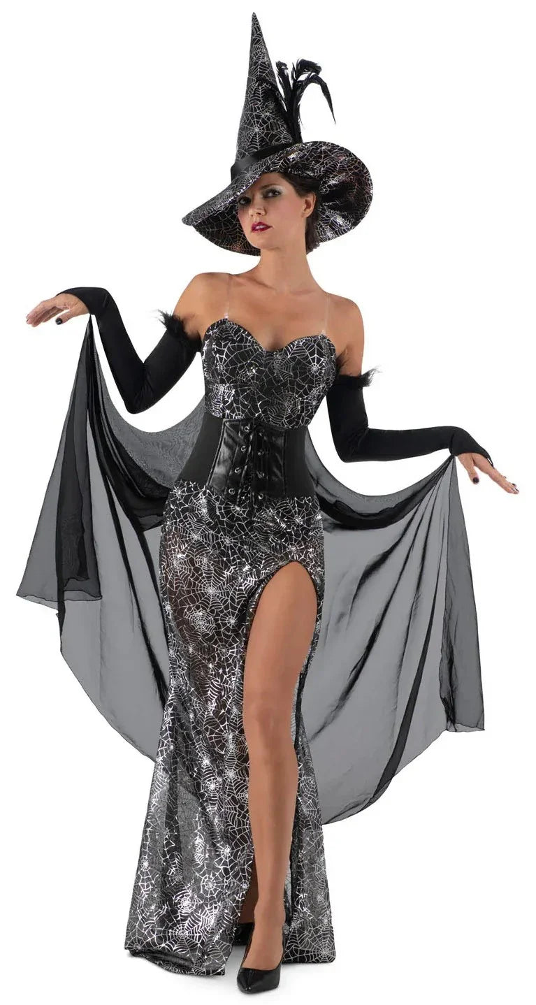Disfraz de Bruja Telarañas con Corpiño para Mujer Brujas Viving