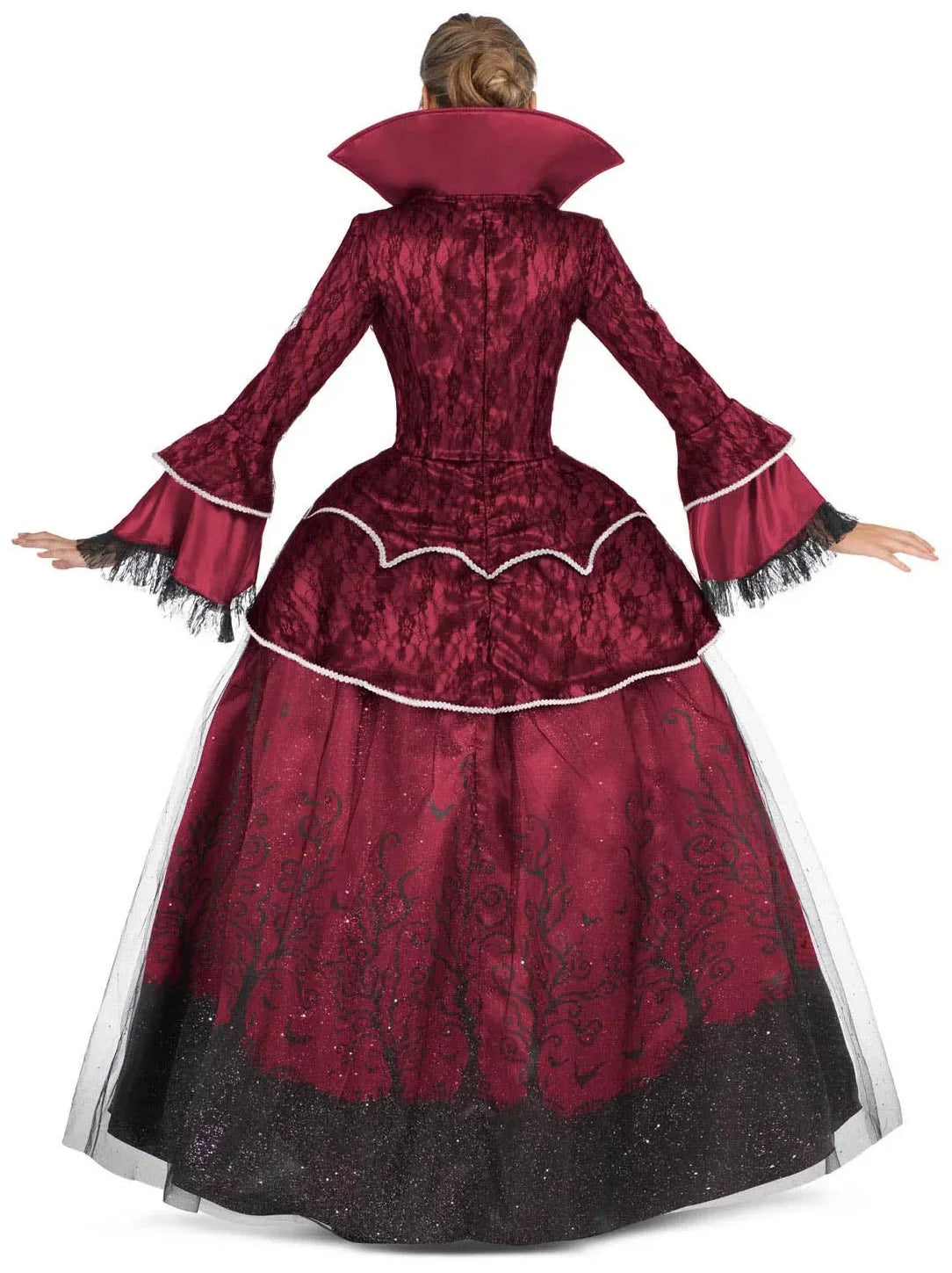 Disfraz de Condesa Vampira Granate para Mujer Vampiros y vampiresas Viving