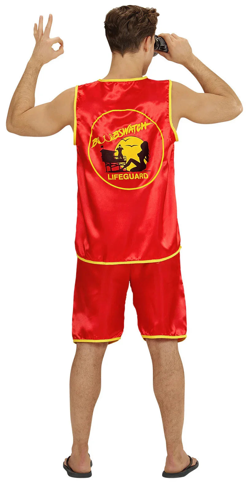 Disfraz de Vigilante de Pechotes para Hombre Vigilantes de la Playa Widmann