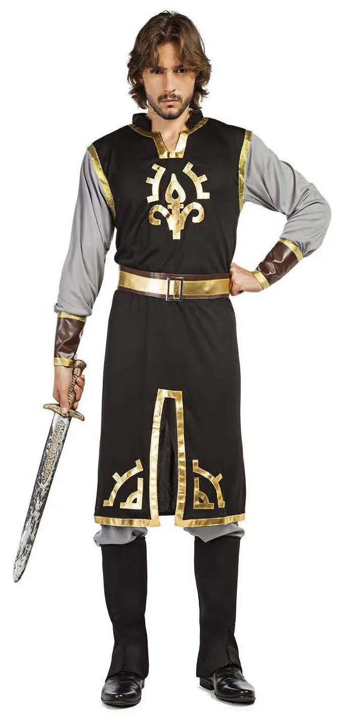 Disfraz de Caballero Medieval Elegante para Hombre Medieval Kimokawaii