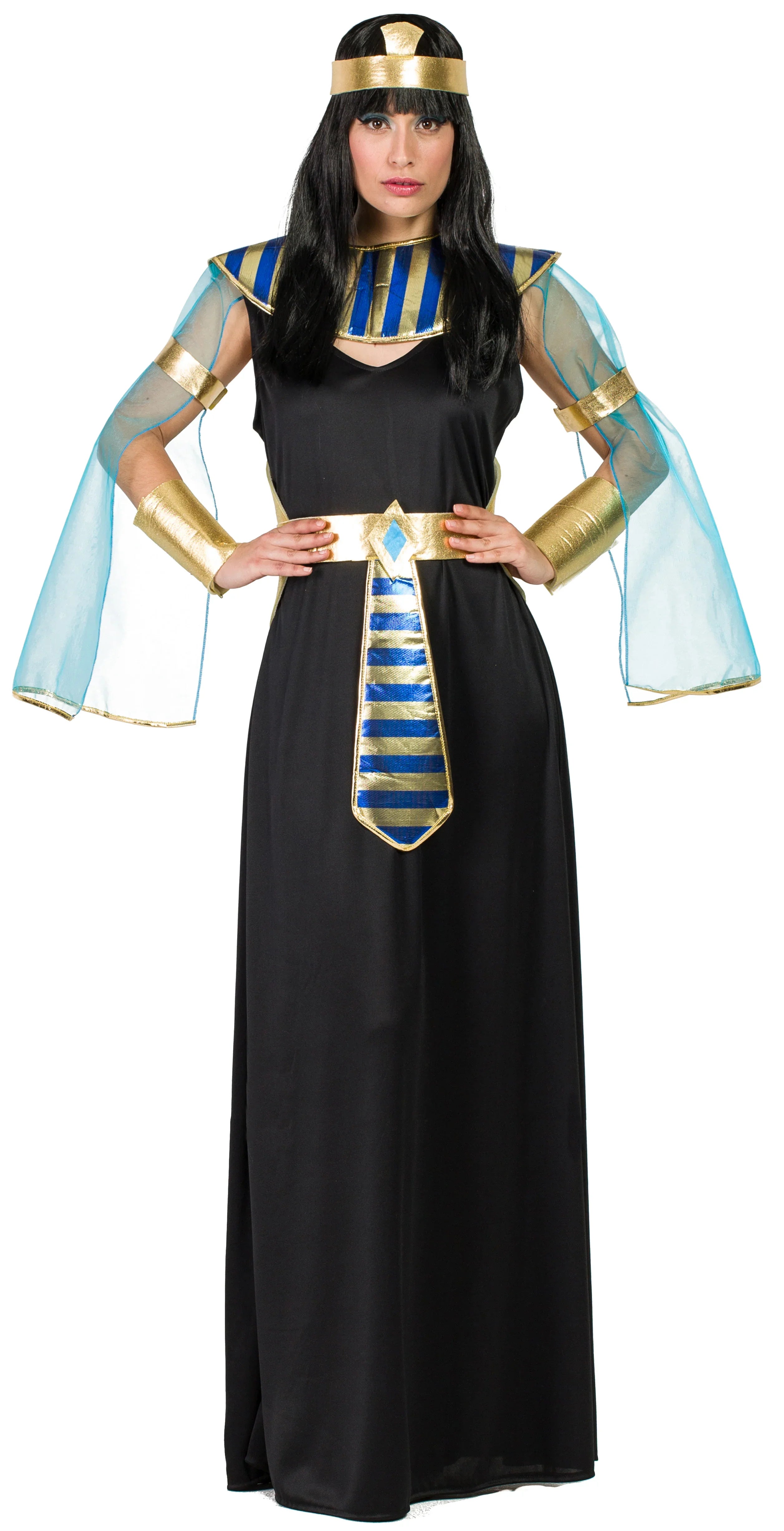 Disfraz de Egipcia Negro para Adulto Egipcios Kimokawaii
