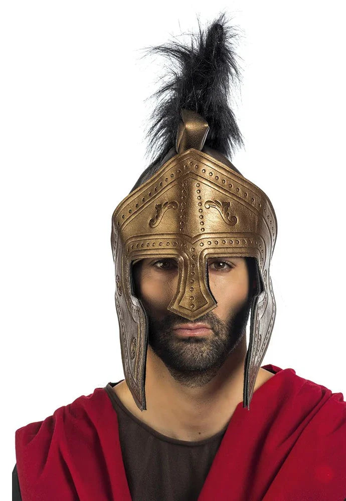 Casco de Centurión Romano con Penacho Negro Complementos Romanos y Griegos Limit Sport