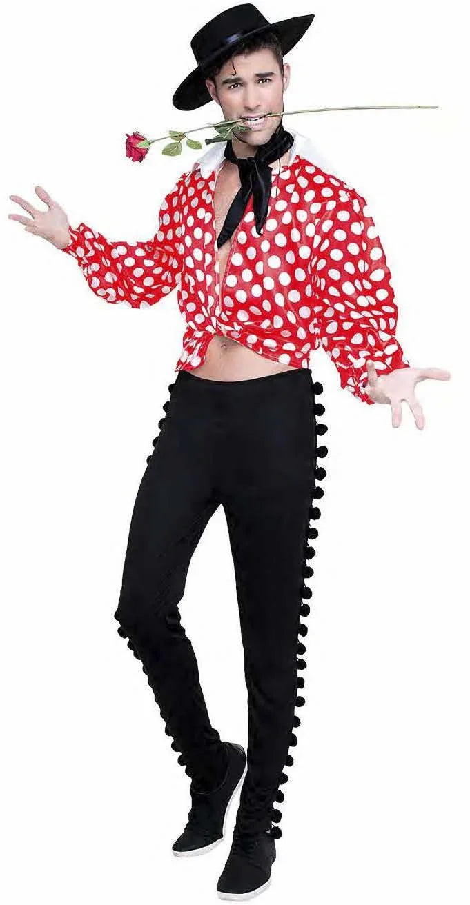 Disfraz de Cordobés con Lunares para Hombre Cordobeses Kimokawaii