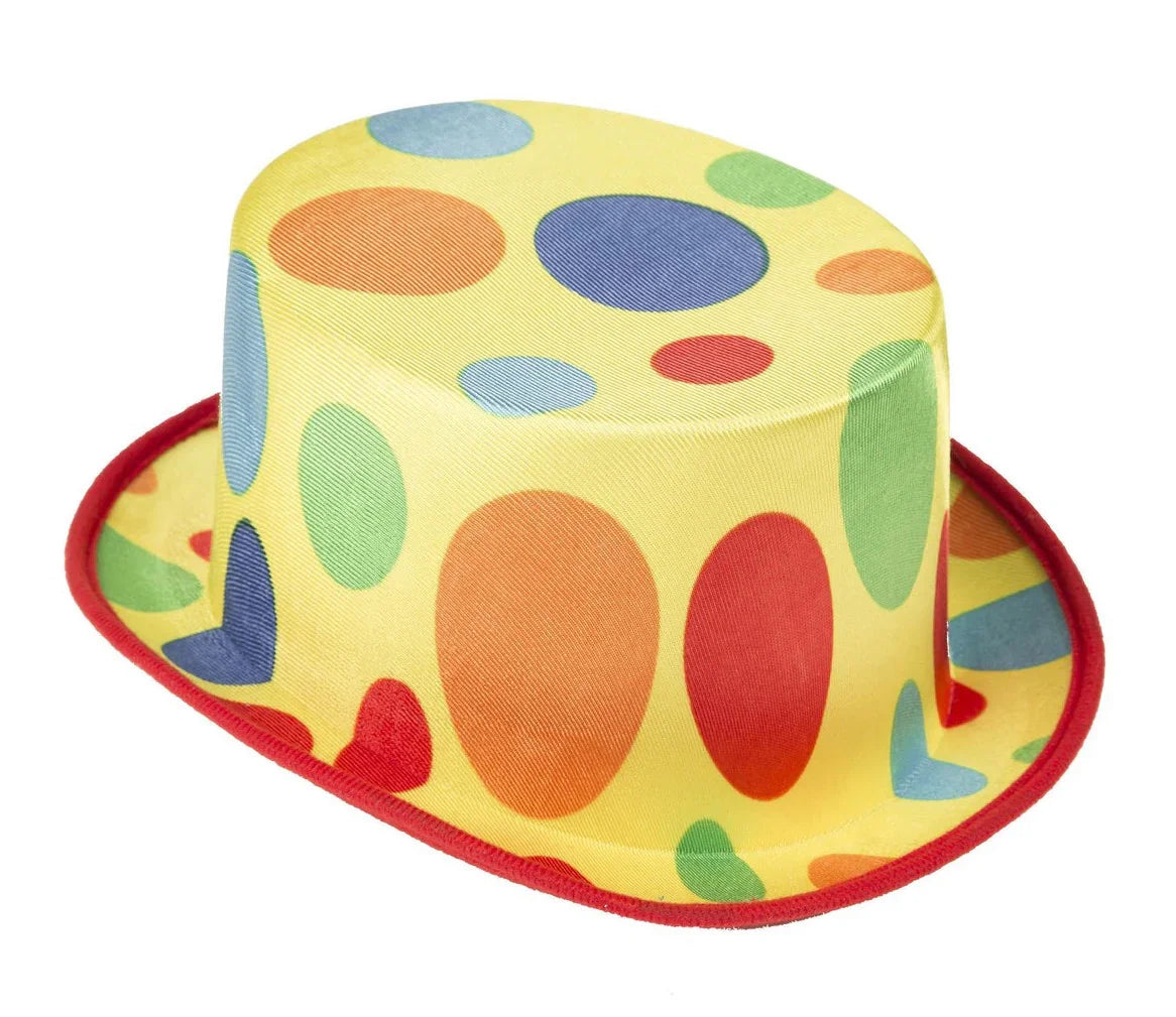 Chistera de Payaso con Lunares Multicolor Complementos Payasos Viving