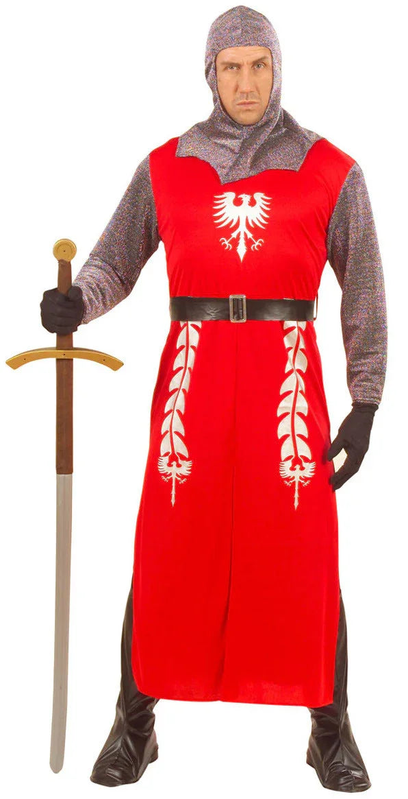 Disfraz de Caballero Medieval Rojo para Adulto Medievales Widmann