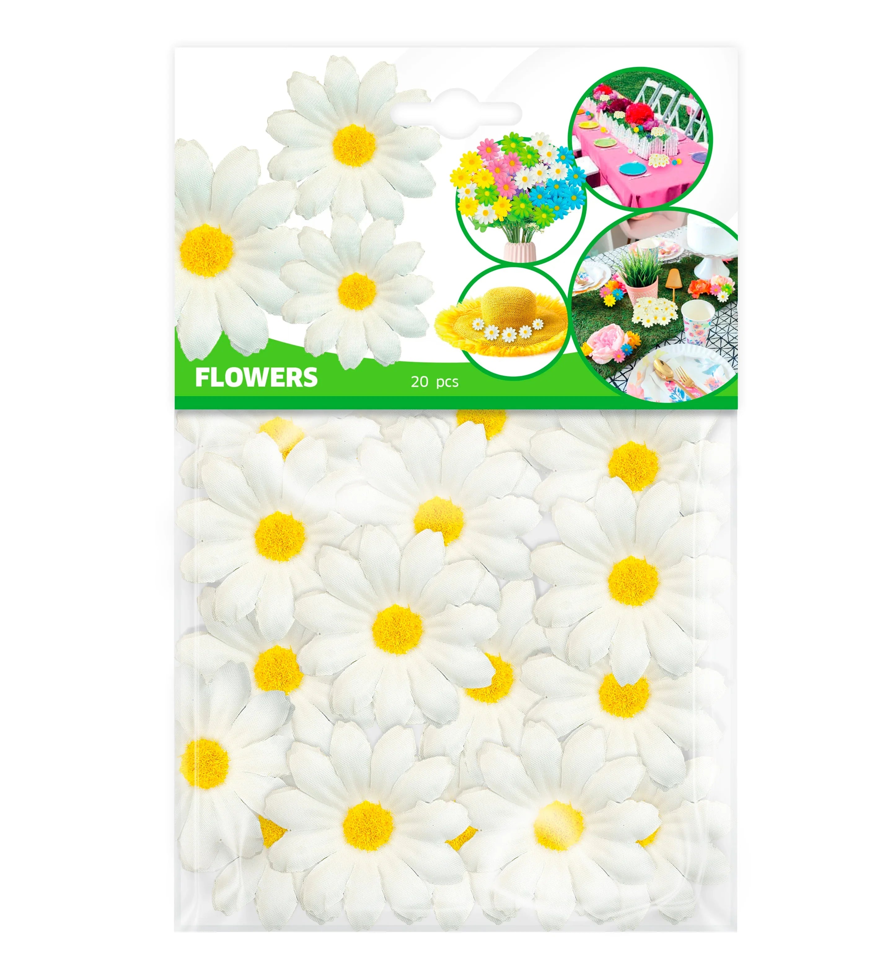 Set de 20 Margaritas para Decoración Flores Widmann