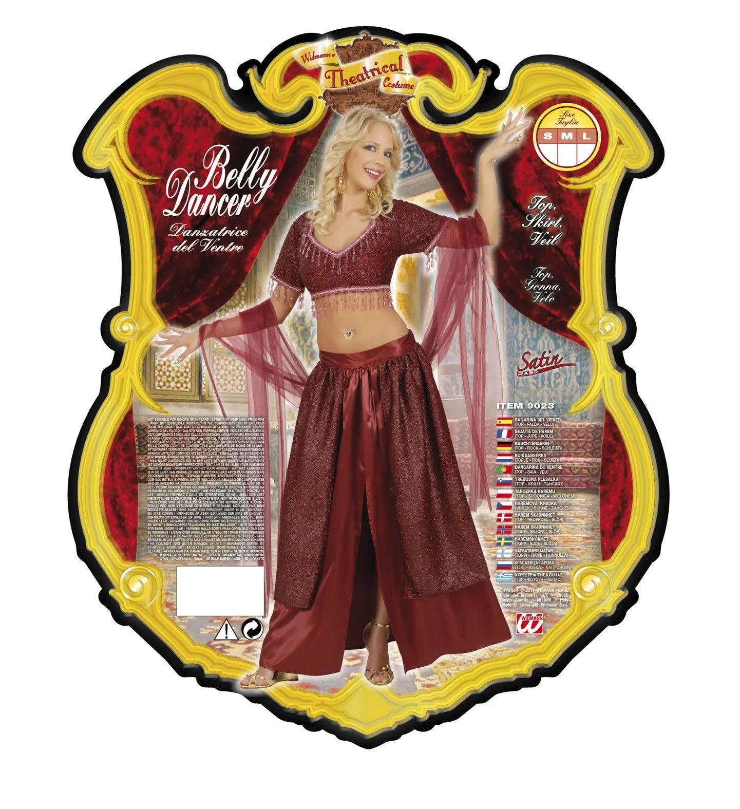 Disfraz de Bailarina del Vientre Adultos Widmann