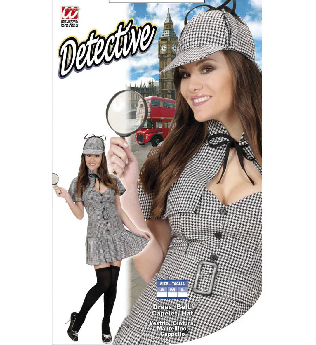Disfraz de Detective Sherlock para Mujer Adultos Widmann