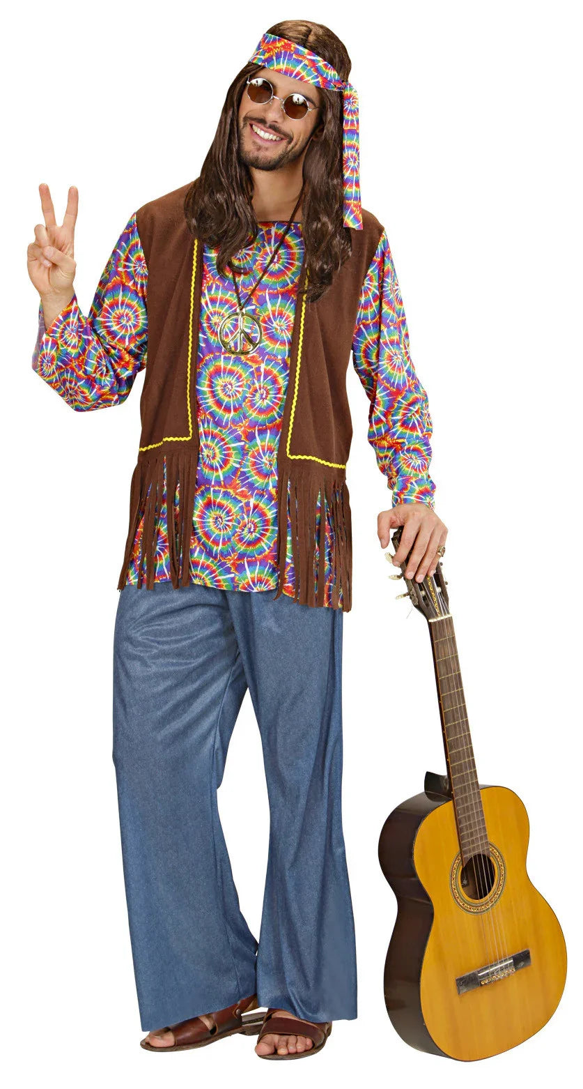 Disfraz de Hippie Psicodelico para Hombre Hippies Widmann