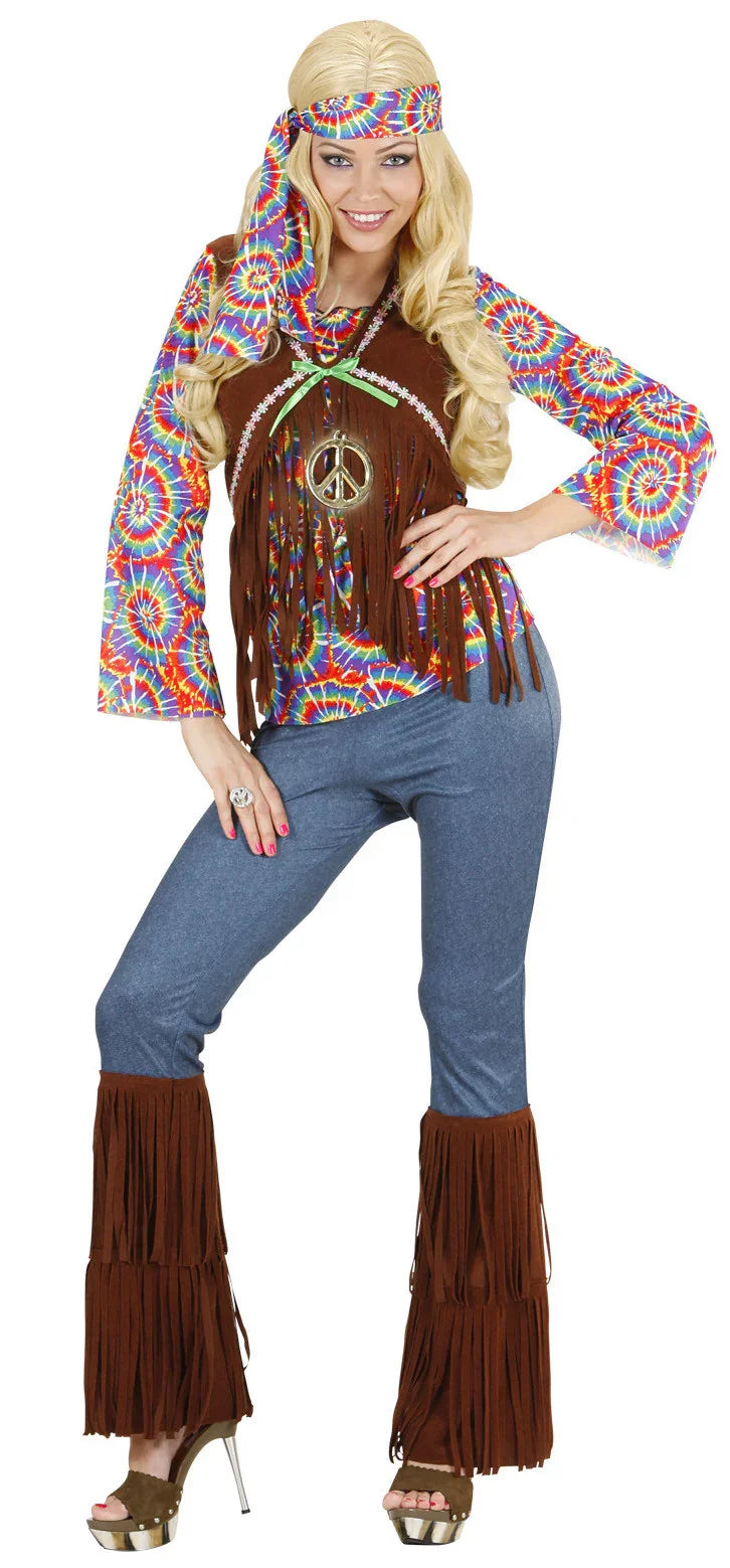Disfraz de Hippie Psicodelico para Mujer Hippies Widmann