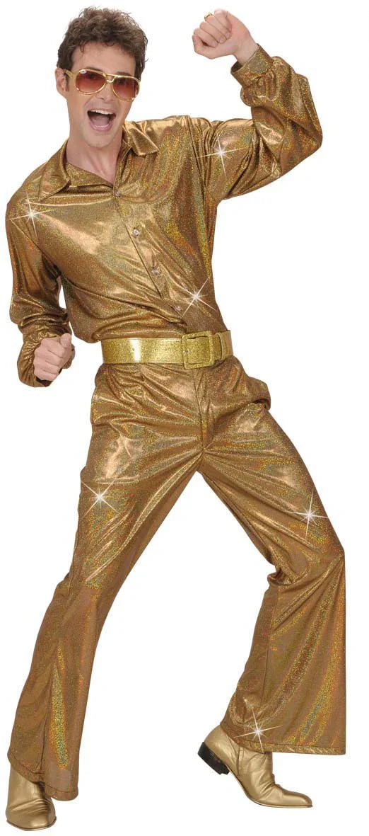 Pantalon disco en oro COMPLEMENTOS Widmann