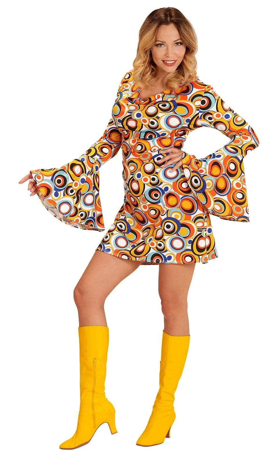 Disfraz Disco Años 70 Multicolor para Mujer Disco Widmann