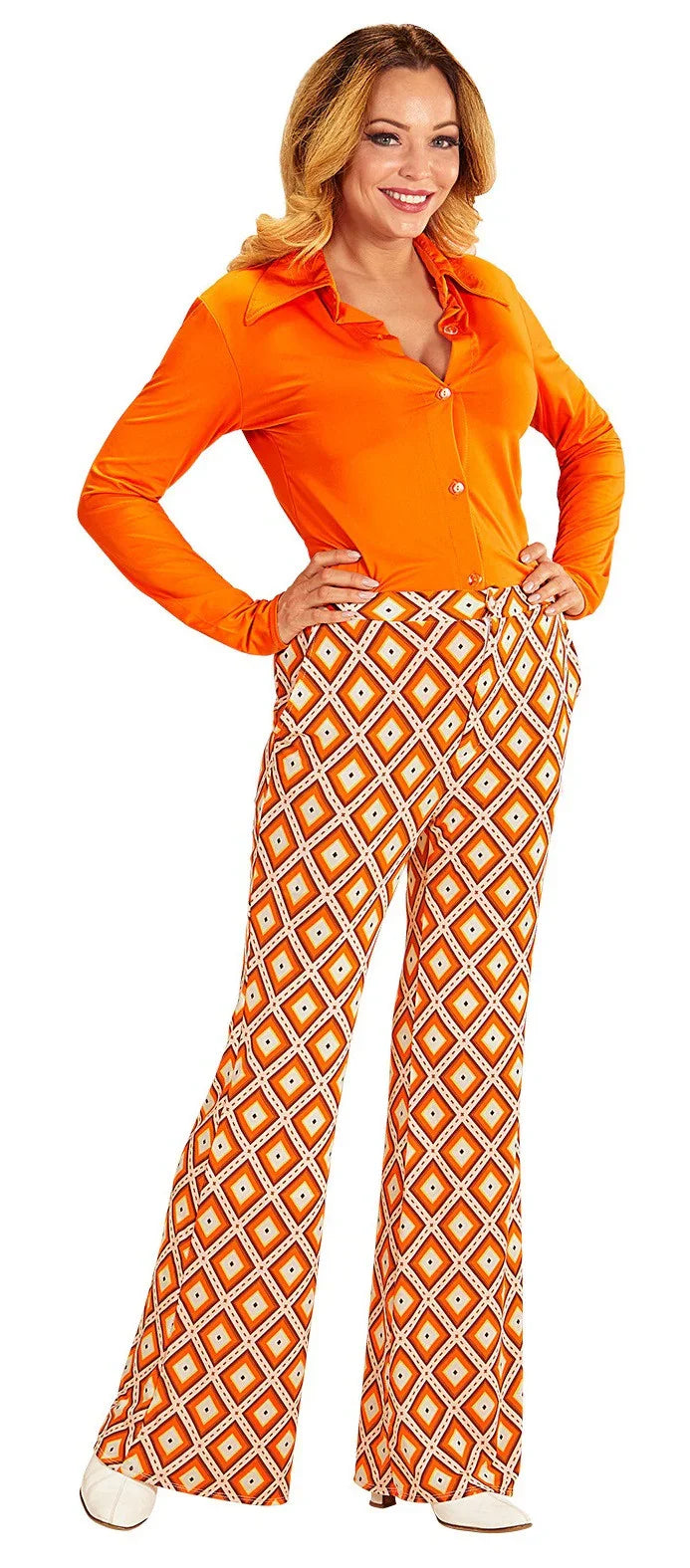 Pantalones de Campana Disco Años 70 para Mujer Disco Widmann