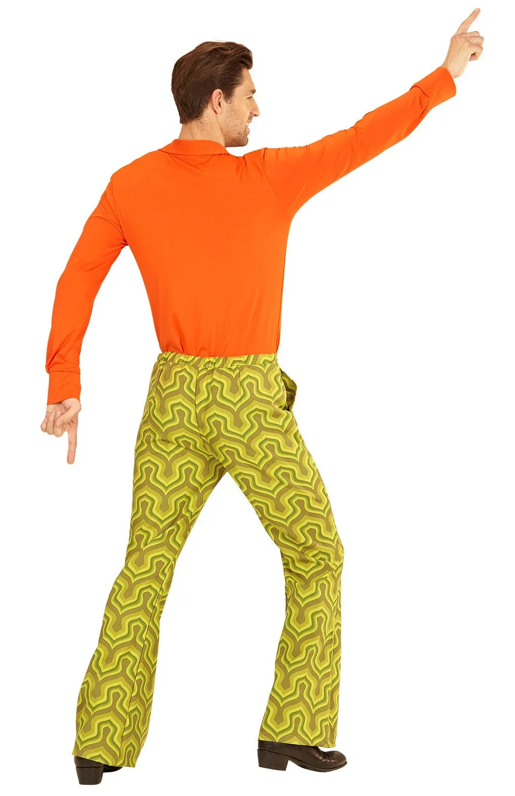 Pantalón Disco Años 70 Verde Pistacho para Hombre Disco Widmann