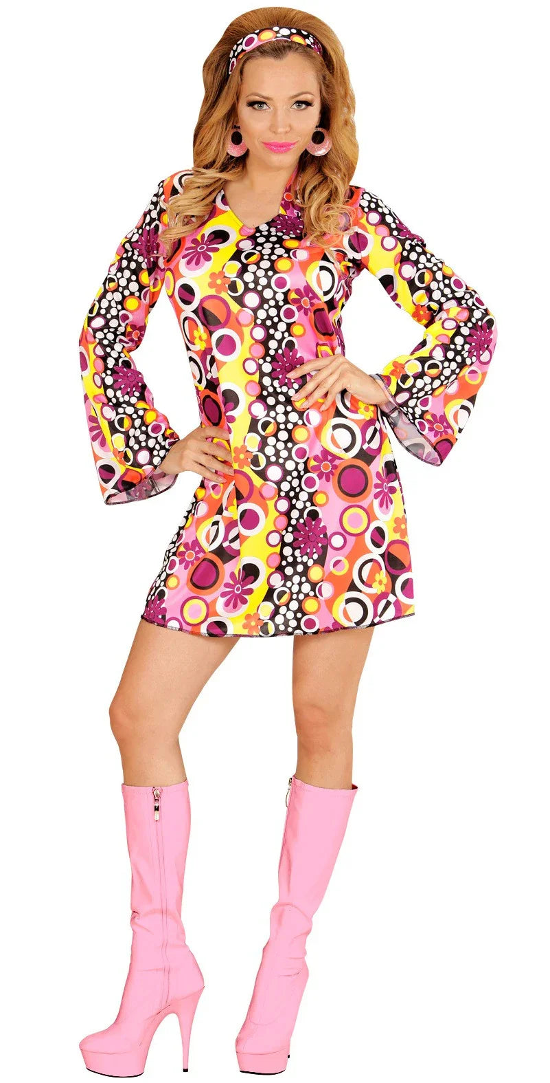 Disfraz Disco Setentero Multicolor para Mujer Disco Widmann