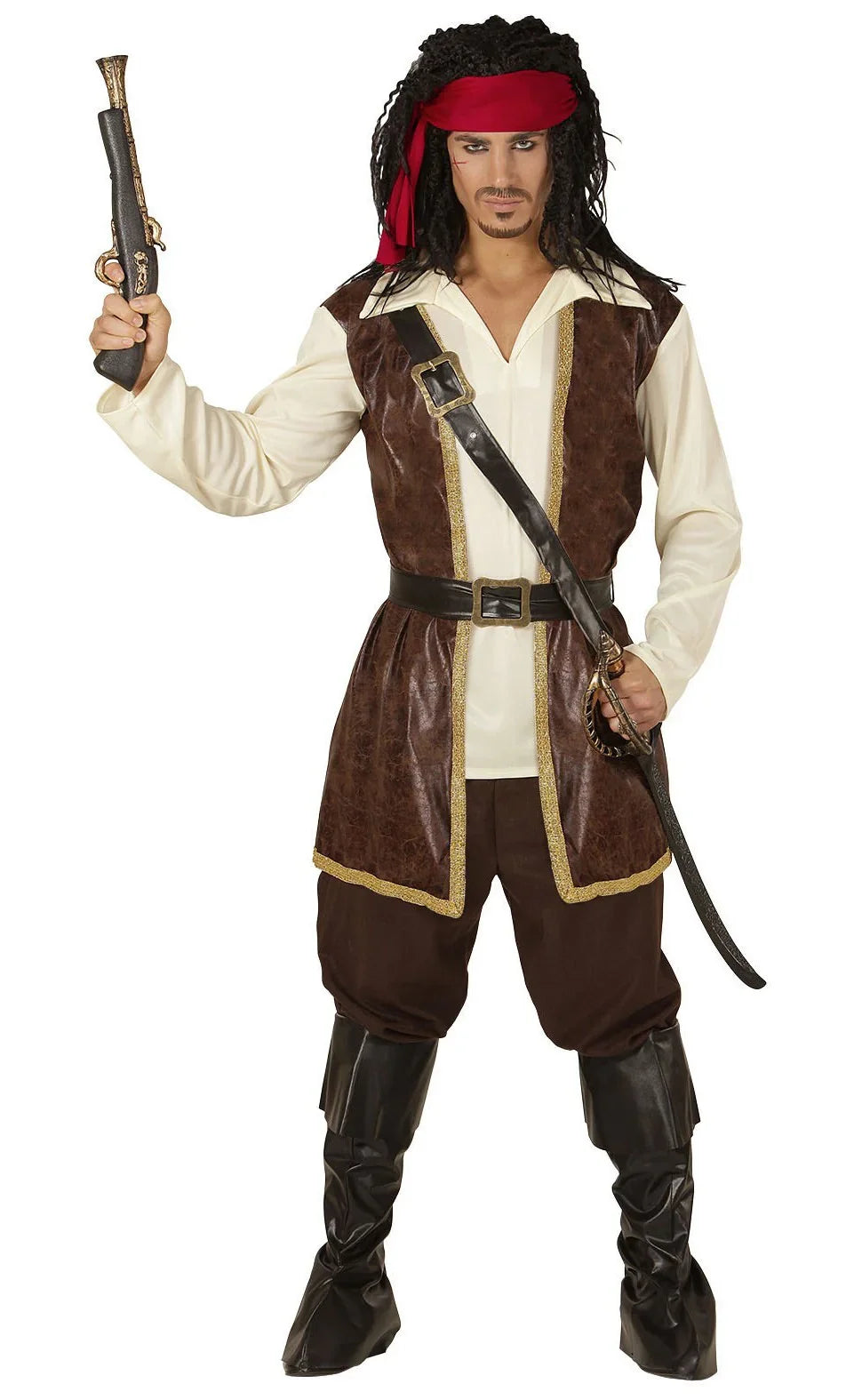 Disfraz de Pirata del Caribe Elegante para Hombre Pirata Widmann