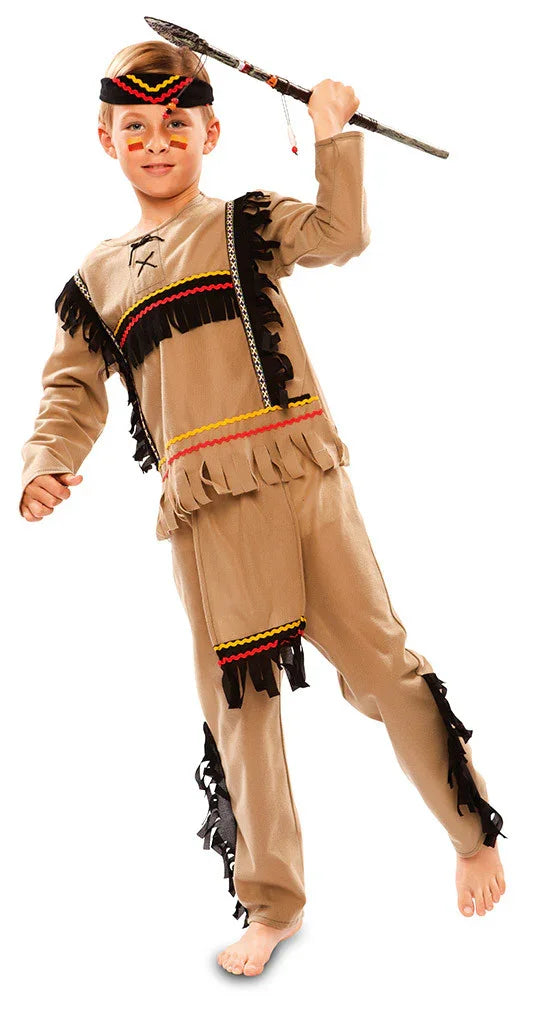 Disfraz de Indio Cherokee para Niño Indio EuroCarnavales