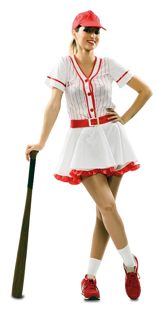 Disfraz de Jugadora de Béisbol para Adulto Jugadores de Béisbol EuroCarnavales
