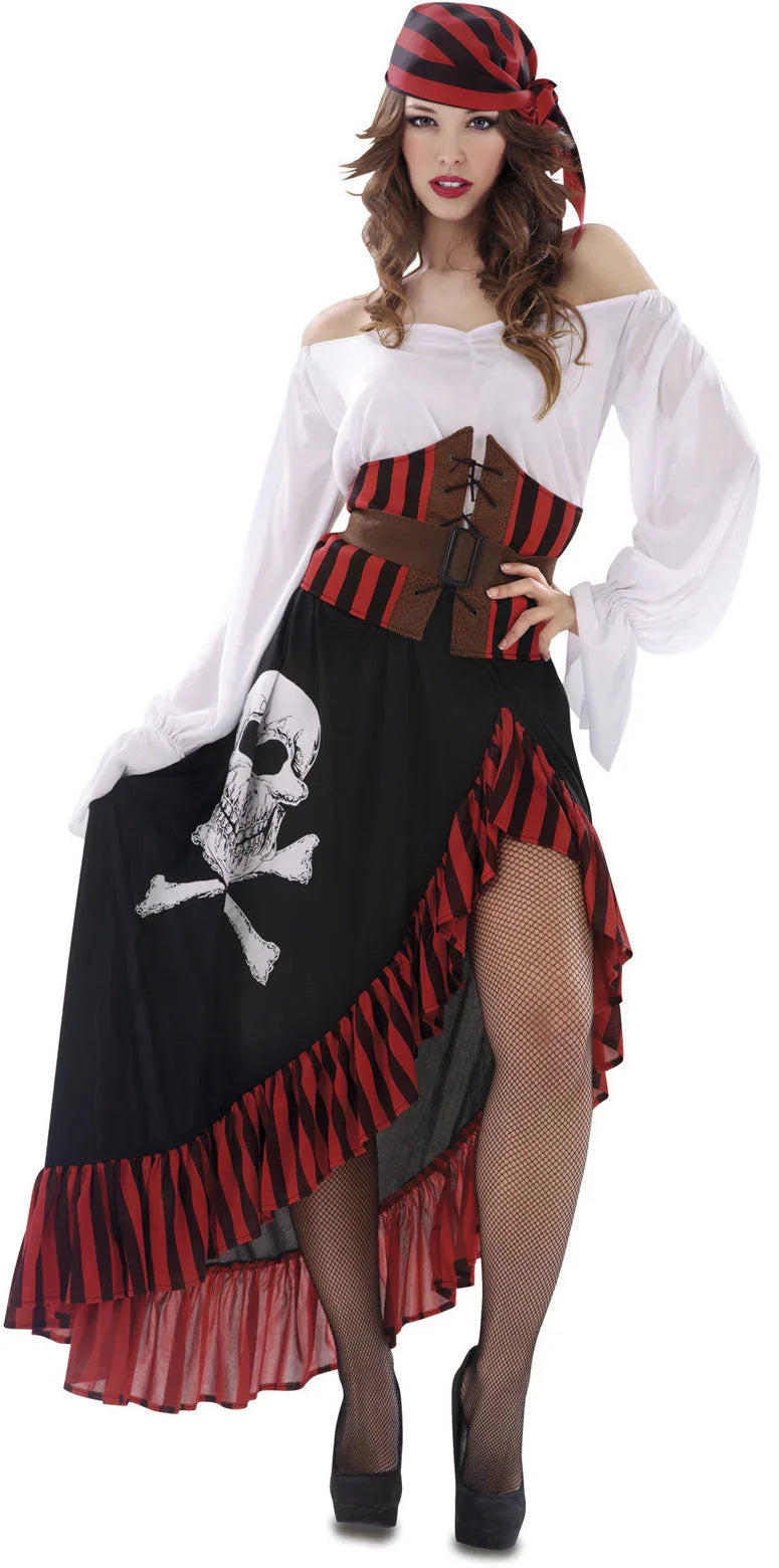 Disfraz de Pirata Largo para Mujer Pirata Viving