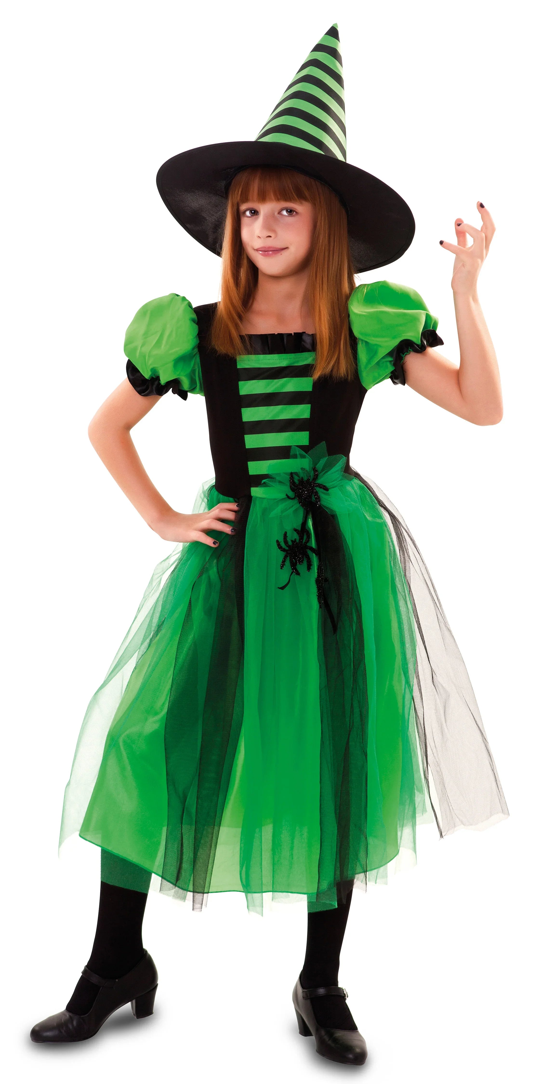 Disfraz de Bruja Verde para Niña Brujas EuroCarnavales