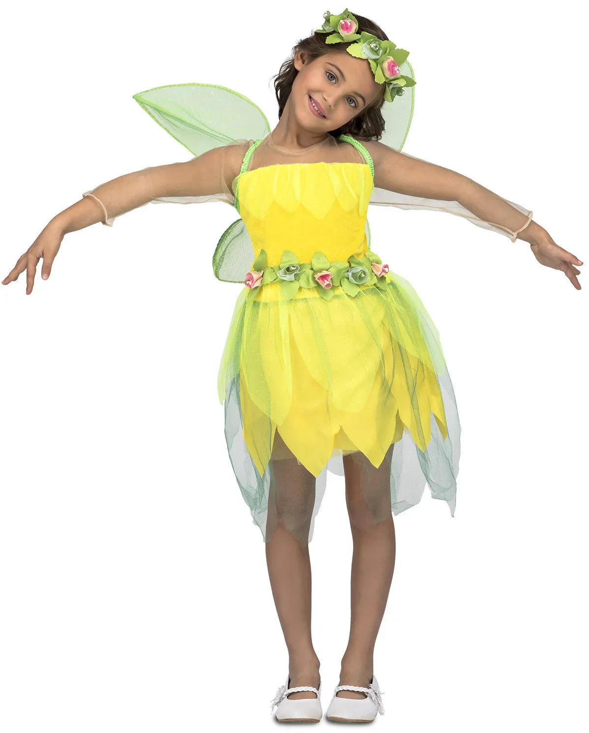 Disfraz de Hada Amarilla para Niña Duendes, Hadas y Elfos Viving