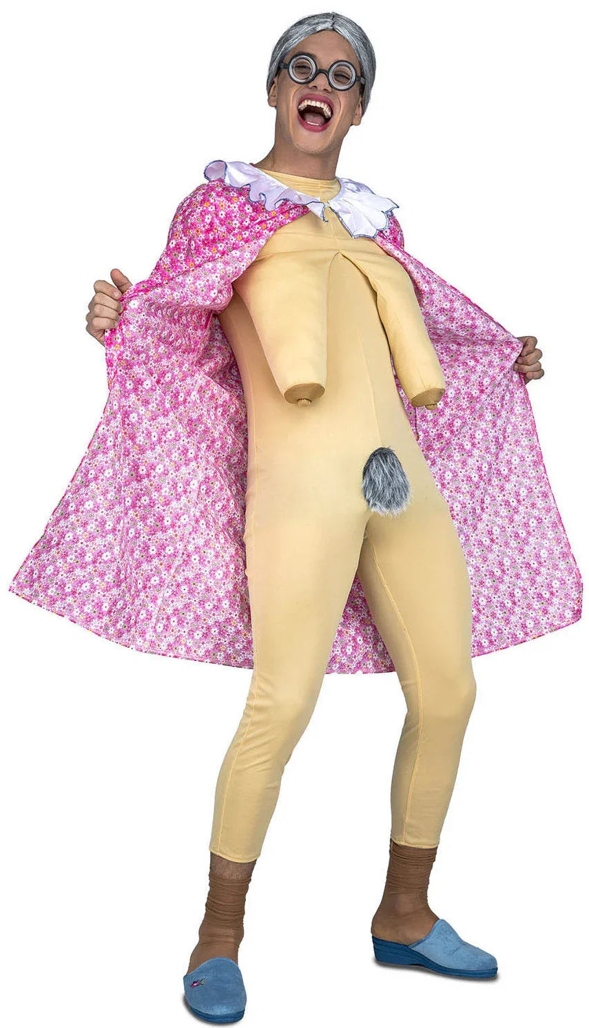 Disfraz de Anciana Exhibicionista para Adulto Despedidas Soltero/a Viving