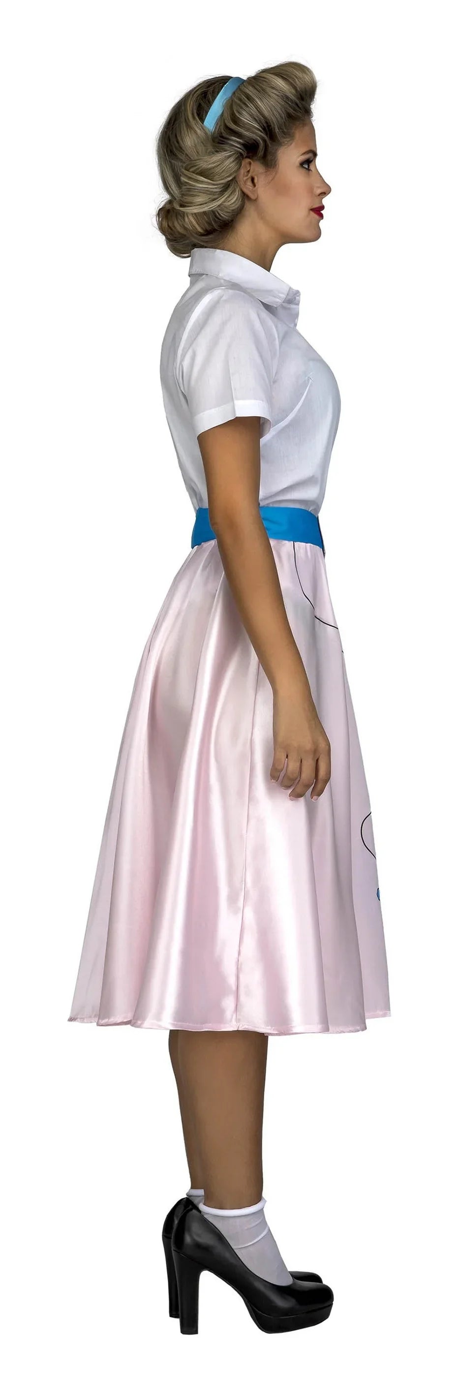 Disfraz Chica Años 50 Rosa para Mujer Grease y Años 40 - 50 Viving