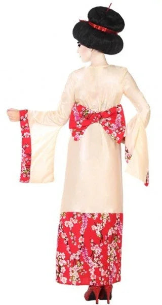 Disfraz de Geisha Japonesa con Flores para Mujer Geishas Atosa