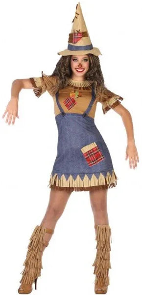Disfraz de Espantapájaros para Chica Mago de OZ Atosa