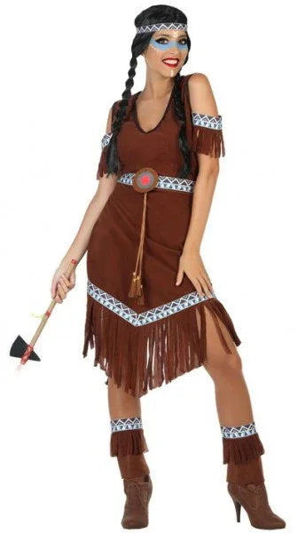 Disfraz de India Nativa Americana para Mujer Indio Atosa