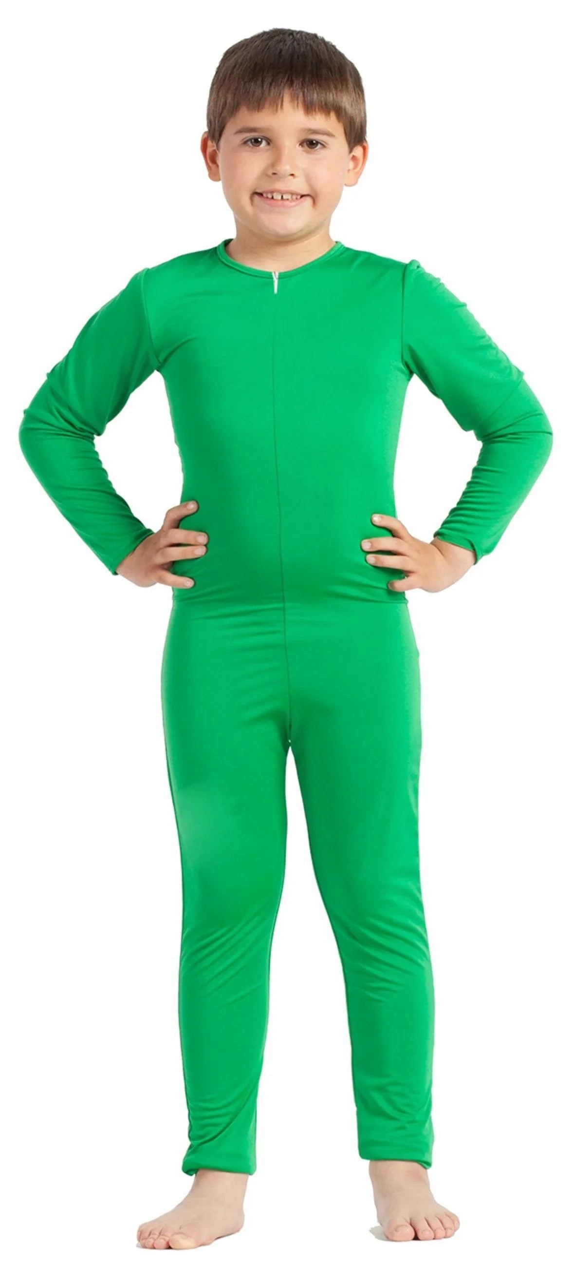 Malla Verde de Cuerpo Entero Infantil Mallas y Maillots Kimokawaii
