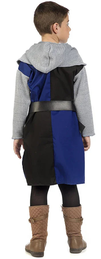 Disfraz de Caballero Cruzado Medieval Azul Infantil Caballeros y Cruzados Medievales Limit Sport