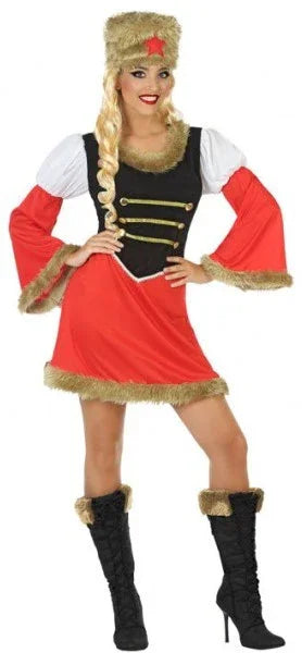 Disfraz de Rusa Comunista para Mujer Rusos Atosa