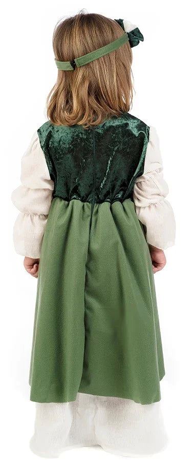 Disfraz de Clarisa Medieval Verde para Bebé Princesas y Damas Medievales Limit Sport